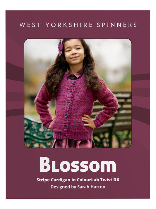 Blossom - Stripe Cardigan Pattern by Sarah Hatton