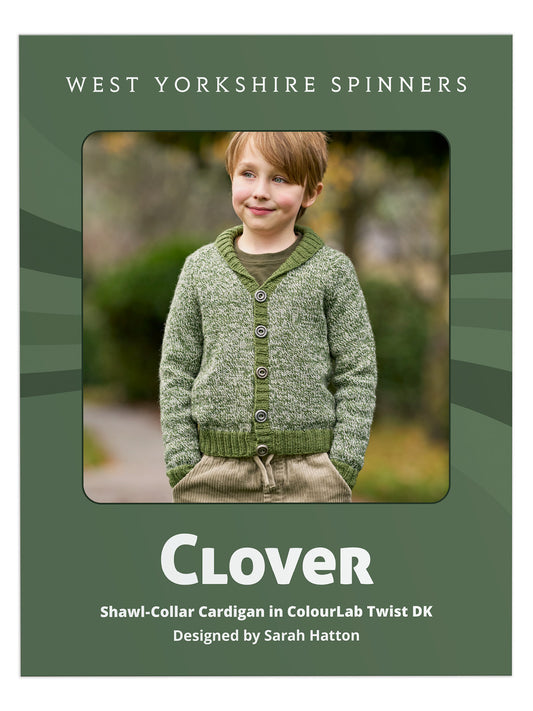 Clover - Shawl Collar Cardigan Pattern by Sarah Hatton