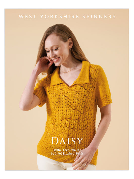 Daisy - Fishtail Lace Polo Top Pattern by Chloé Elizabeth Birch