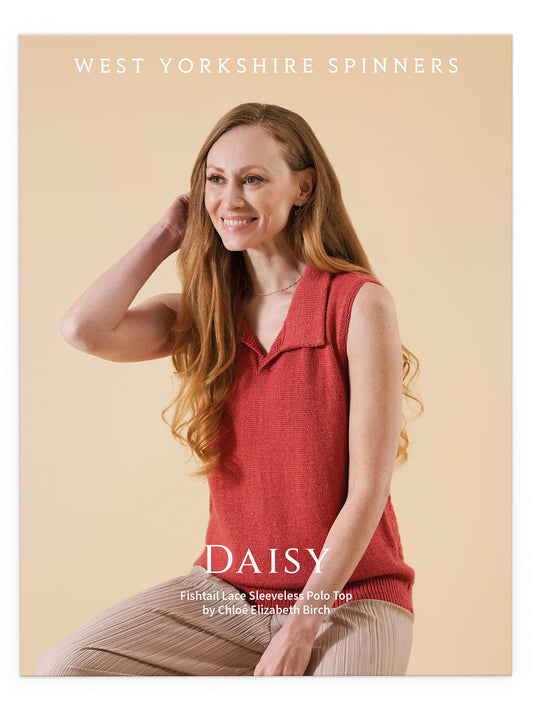 Daisy - Fishtail Lace Sleeveless Polo Top Pattern by Chloé Elizabeth Birch