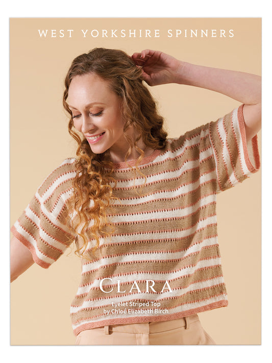 Clara - Eyelet Striped Top Pattern by Chloé Elizabeth Birch
