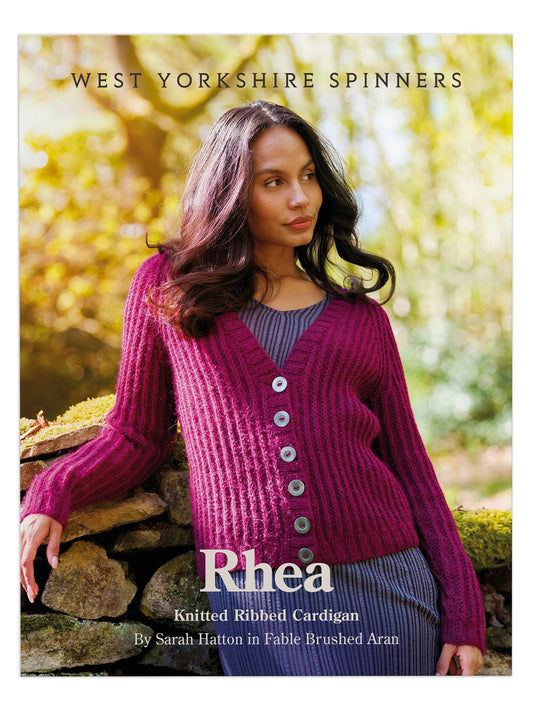Rhea - Ribbed Cardigan Pattern by Sarah Hatton
