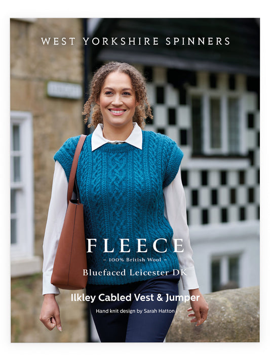 Ilkley - Cabled Vest & Jumper Pattern by Sarah Hatton