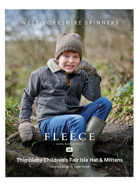 Thimbleby - Children’s Fair Isle Hat & Mittens Pattern by Sarah Hatton