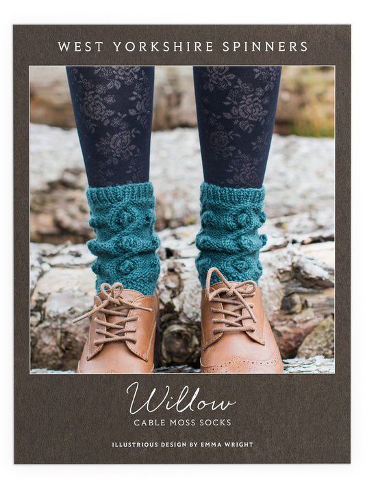 Willow - Cable Moss Socks Pattern by Emma Wright