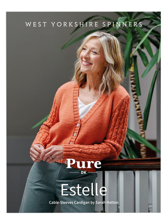 Estelle - Cable Sleeves Cardigan Pattern by Sarah Hatton