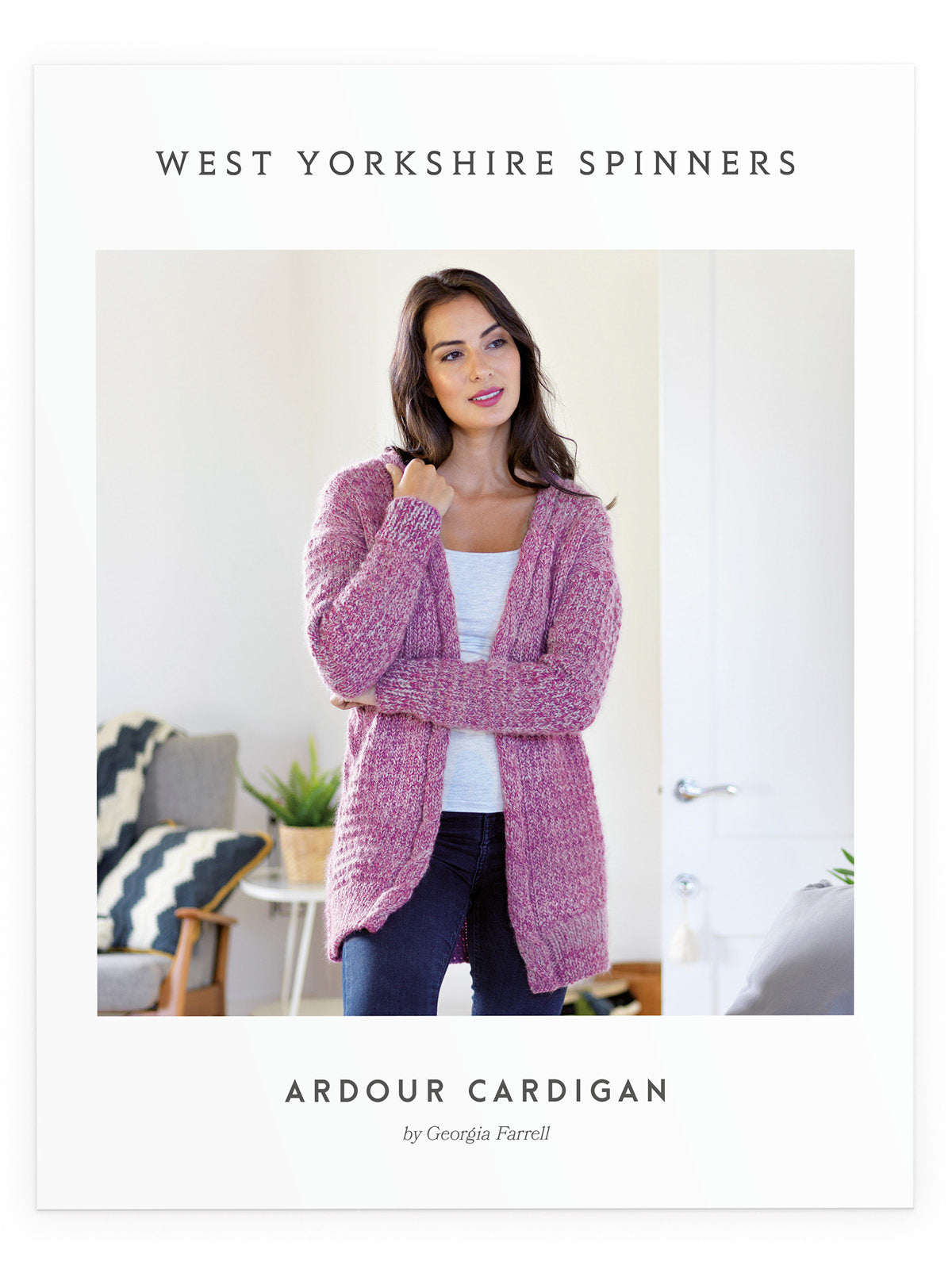 【GWセール】RiuTweed cardigan knit dress Rちゃん Ardour - V-Neck Cardigan Pattern by Georgia Farrell – West