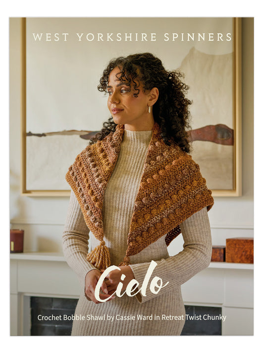 Cielo - Crochet Bobble Shawl Pattern by Cassie Ward