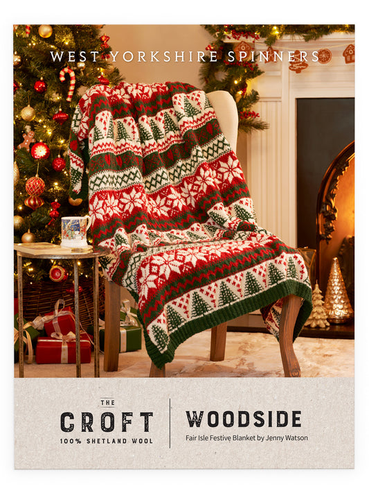 Woodside - Fair Isle Festive Blanket Pattern
