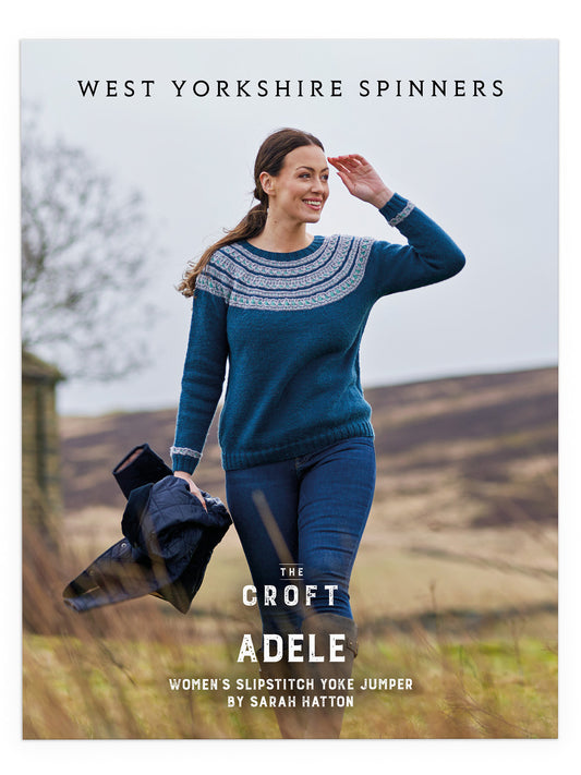Adele - Women’s Slipstitch Yoke Jumper Pattern by Sarah Hatton