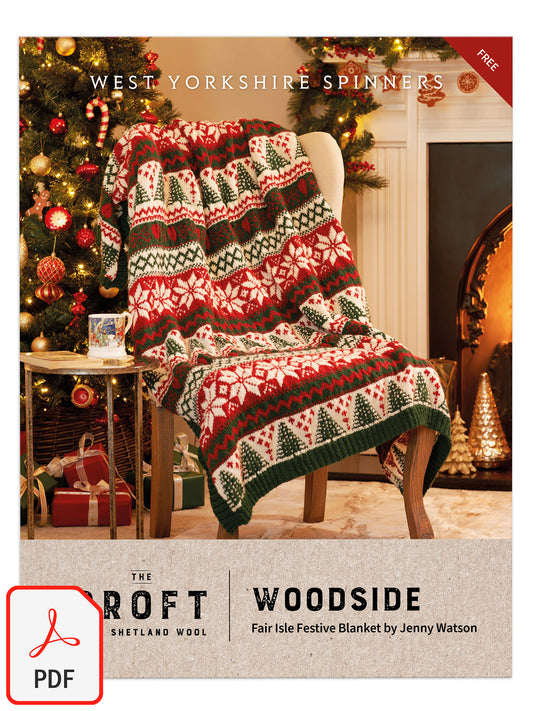 Woodside - Fair Isle Festive Blanket Pattern