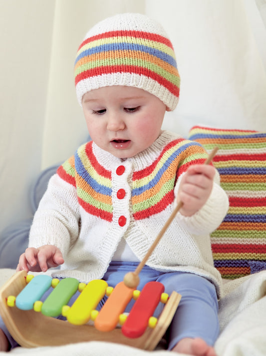 Playtime - Yoke Cardigan & Hat Pattern by Jenny Watson