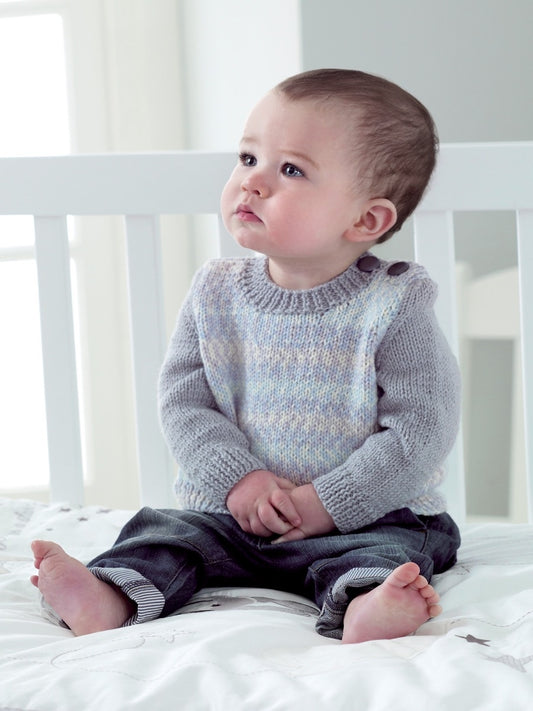 Fluffy Clouds - Jumper & Slipover Pattern by Jenny Watson