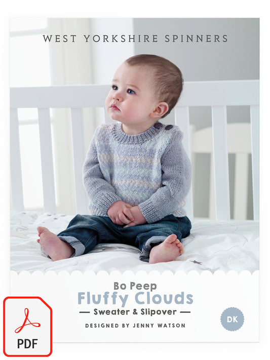 Fluffy Clouds - Jumper & Slipover Pattern by Jenny Watson