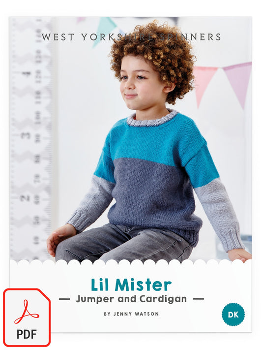 Lil Mister - Jumper & Cardigan Pattern by Jenny Watson