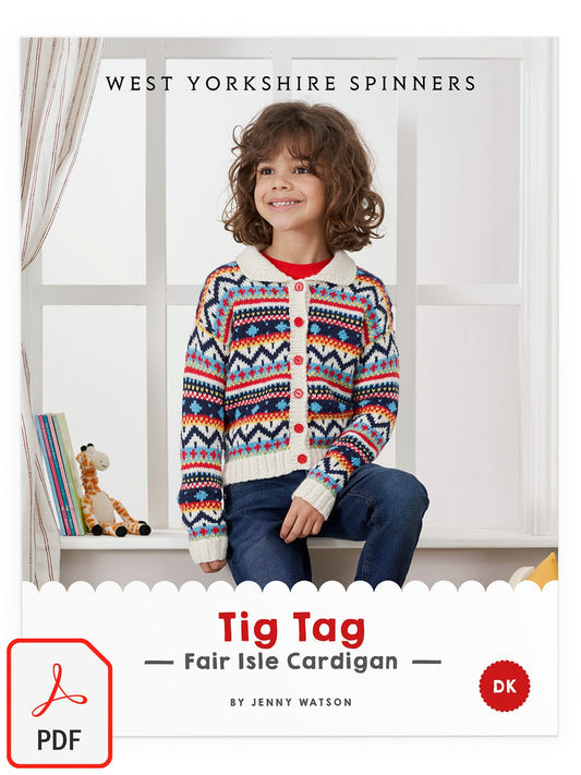 Tig-Tag - Fair Isle Cardigan Pattern by Jenny Watson