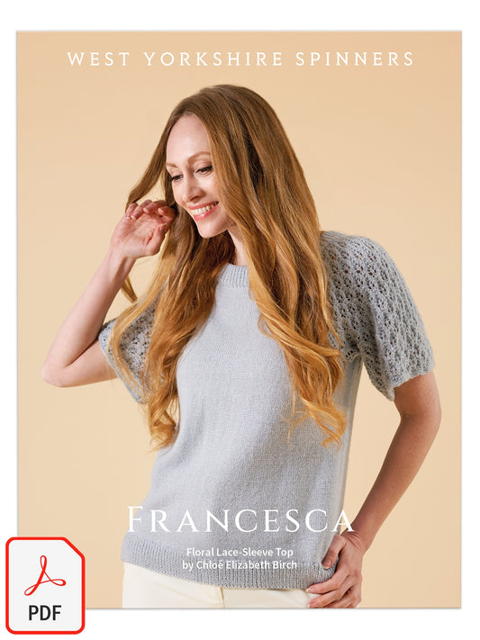 Francesca - Floral Lace Sleeved Top Pattern by Chloé Elizabeth Birch