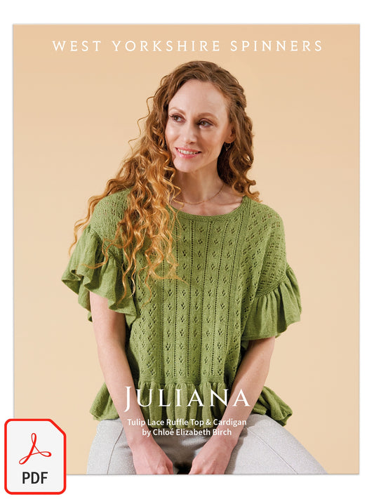 Juliana - Tulip Lace Ruffle Cardigan & Top Pattern by Chloé Elizabeth Birch